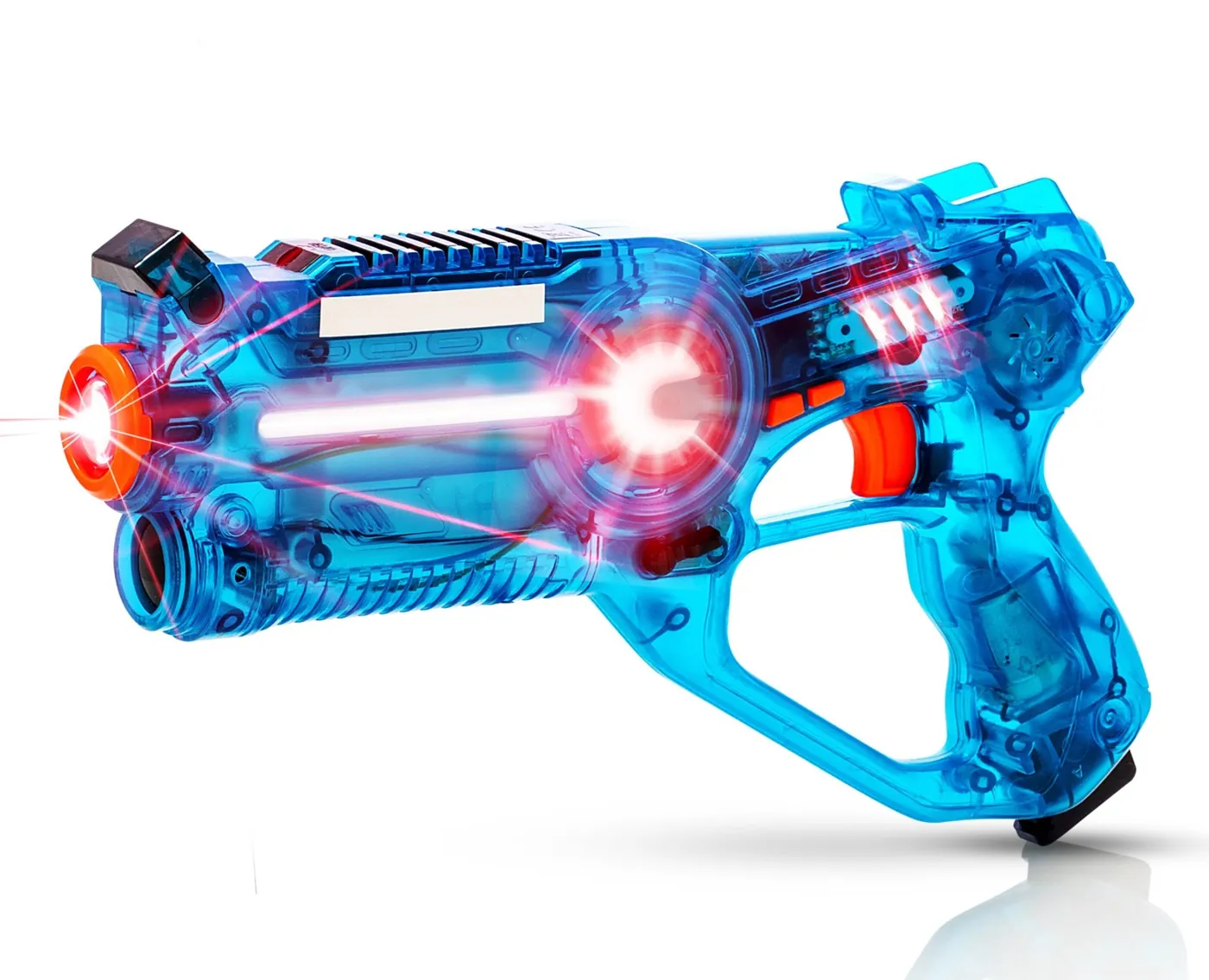 Laser tag blaster after retouching and light effects